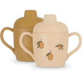 2 Pack Silicone Sippy Learning Cup - Lemon Konges Sløjd