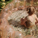 Large Shell Inflatable Pool Transparent - Mon Grand Cherry