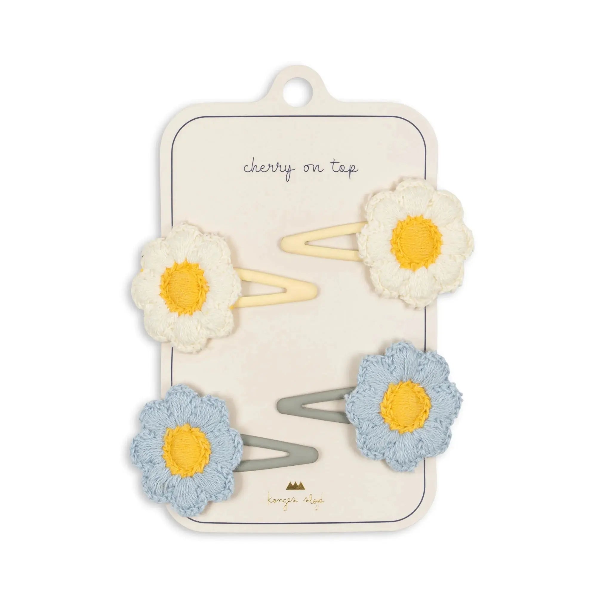 4 Pack Daisy Hair Clips Konges Sløjd
