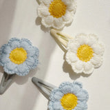 4 Pack Daisy Hair Clips Konges Sløjd