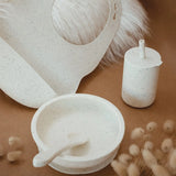 Silicone Baby Bib - Coconut Speckle Iforesea