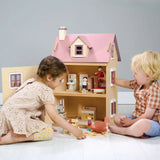 Foxtail Villa Town-Style Doll House - Pink Tender Leaf Toys