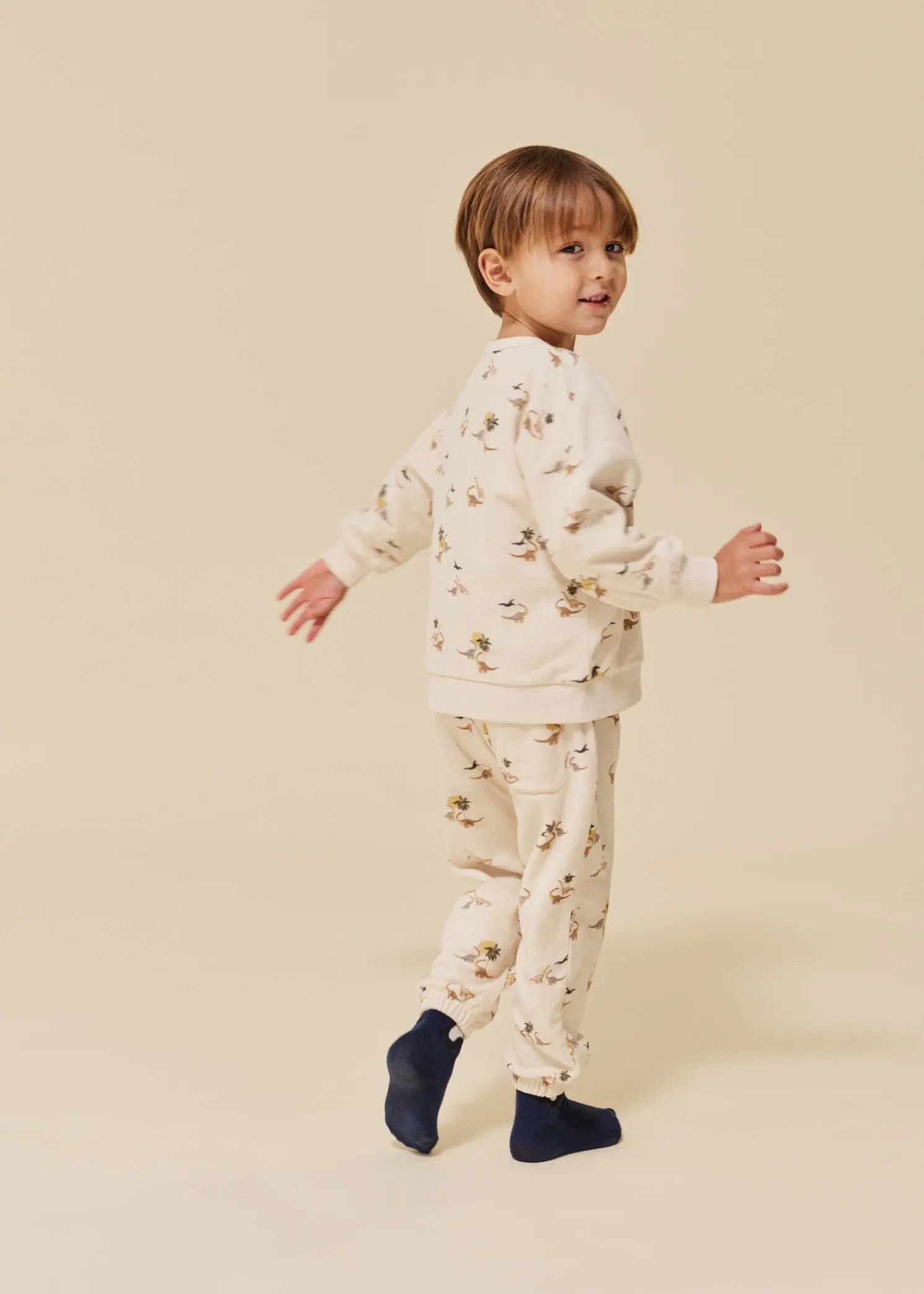 Itty Kids Sweat Shirt Gots - Dinasour Konges Sløjd