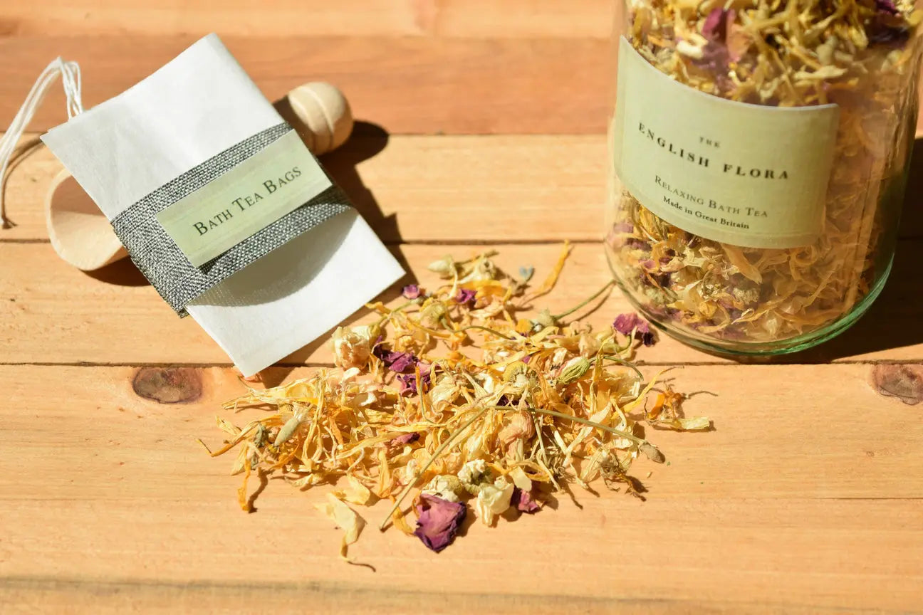 Relaxing Bath Tea Set- Tranquil Teabags For a Blissful Bathing Experience, Gift for Her  Earth and Nest   