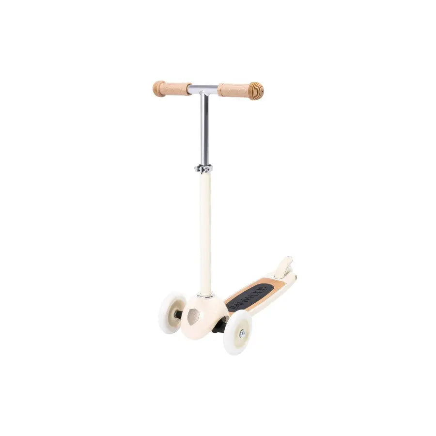Kick Three Wheel Scooter - Cream  Banwood   