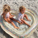 Heart Inflatable Pool - Transparent Cream