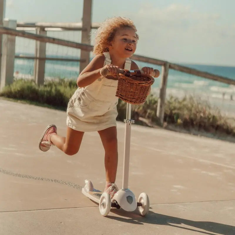 Kick Three Wheel Scooter - Cream  Banwood   