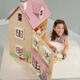 Foxtail Villa Town-Style Doll House - Pink Tender Leaf Toys