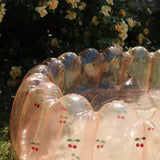 Large Shell Inflatable Pool Transparent - Mon Grand Cherry