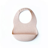 Silicone bib - Blush Speckle Mrs.Ertha