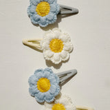 4 Pack Daisy Hair Clips Konges Sløjd