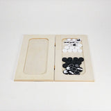 Natural/Black Chess Board Game, 24 Playing Pieces  Fredericks and Mae   