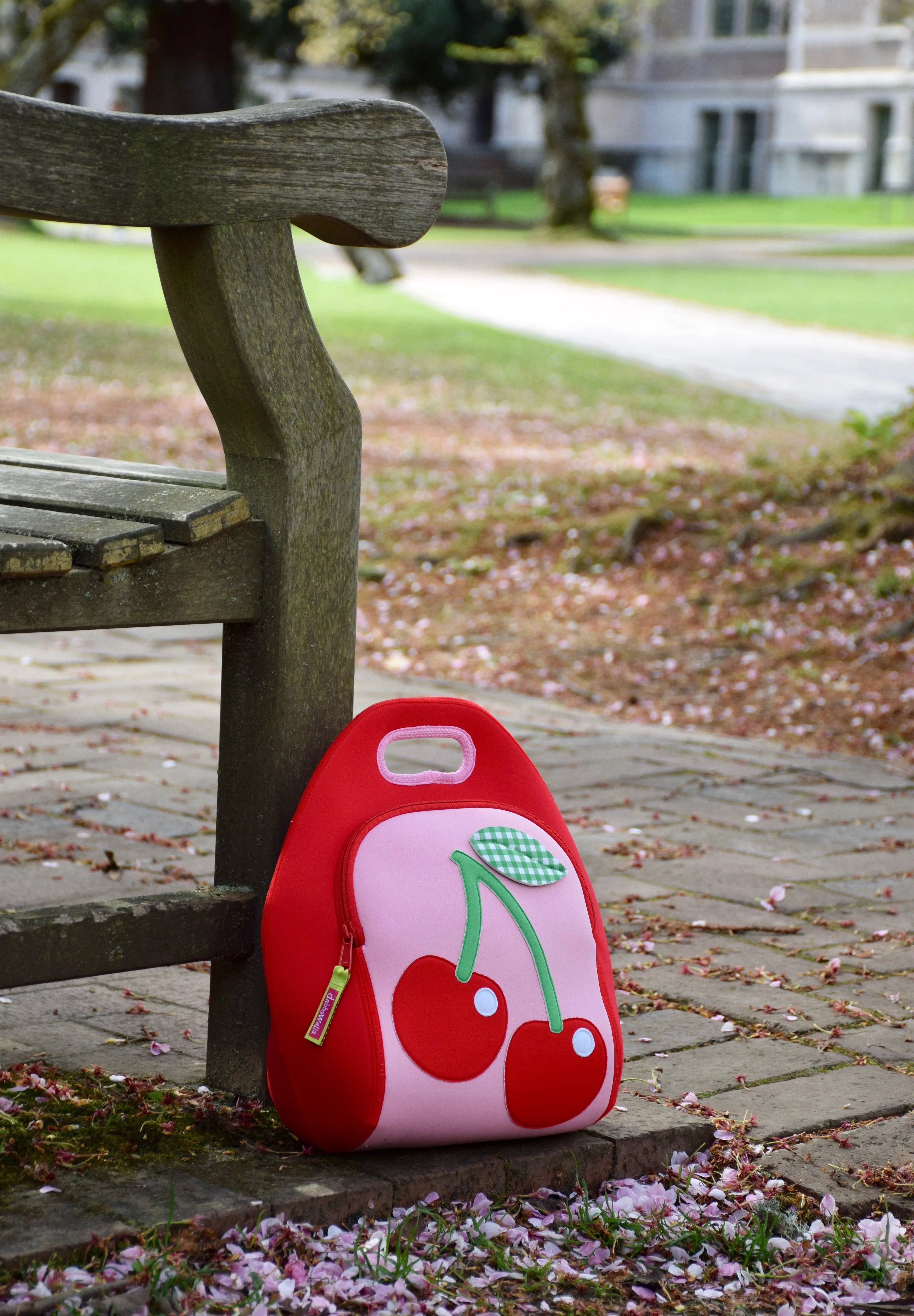Cherry Lunch Bag - Red, Insulated Neoprene Lunch Tote, Cute Food Container Holder Lunch Bag Dabbawalla   