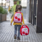 Cherry Lunch Bag - Red, Insulated Neoprene Lunch Tote, Cute Food Container Holder Lunch Bag Dabbawalla   