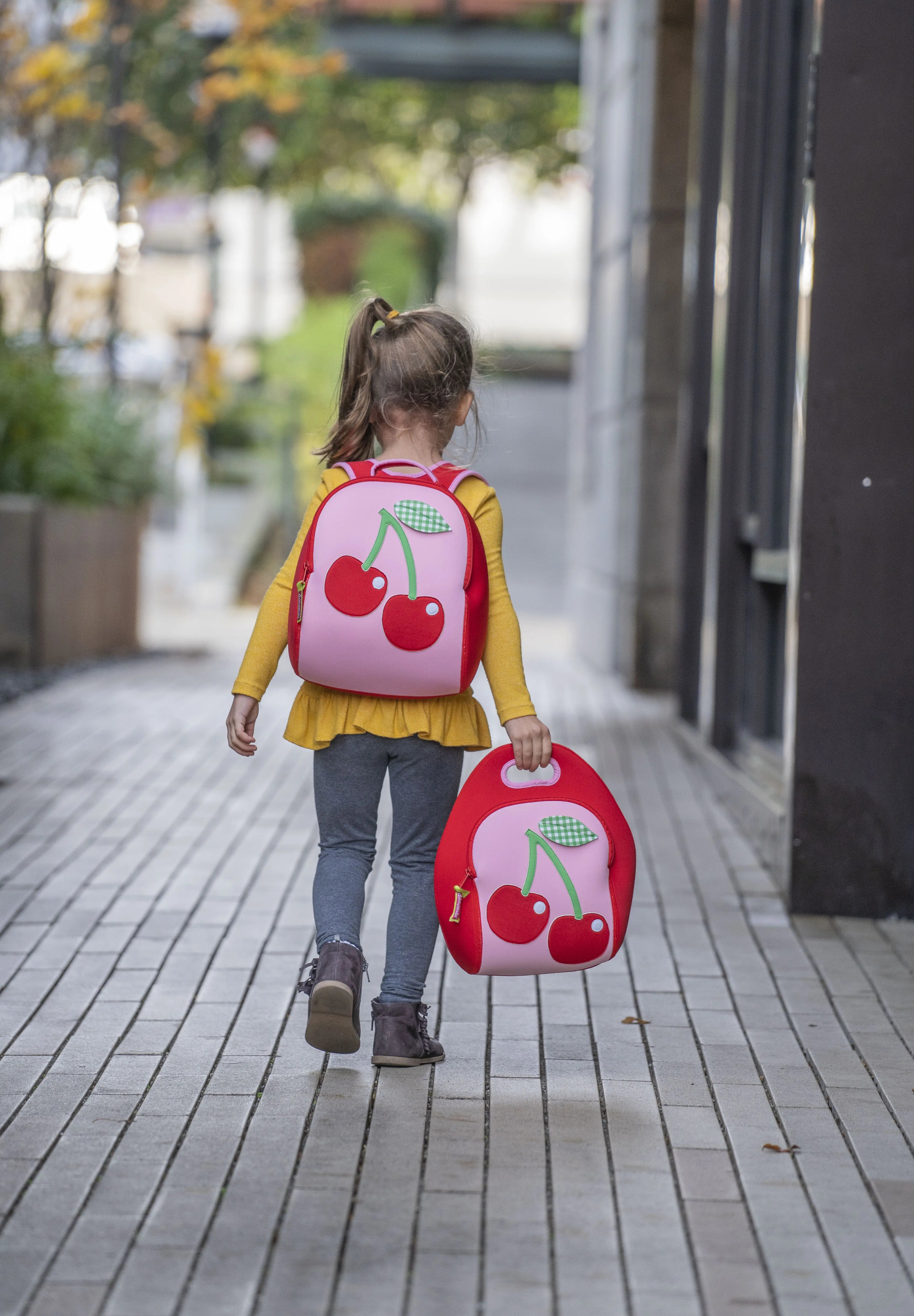Cherry Lunch Bag - Red, Insulated Neoprene Lunch Tote, Cute Food Container Holder Lunch Bag Dabbawalla   