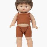 Julian European Boy Baby Doll with Brown Eyes  Minikane   