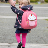 Cupcake Backpack, Pink, Size 3-6Y,Safety Harness, Kids Backpack Preschool Backpack Dabbawalla   