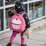 Cupcake Backpack, Pink, Size 3-6Y,Safety Harness, Kids Backpack Preschool Backpack Dabbawalla   