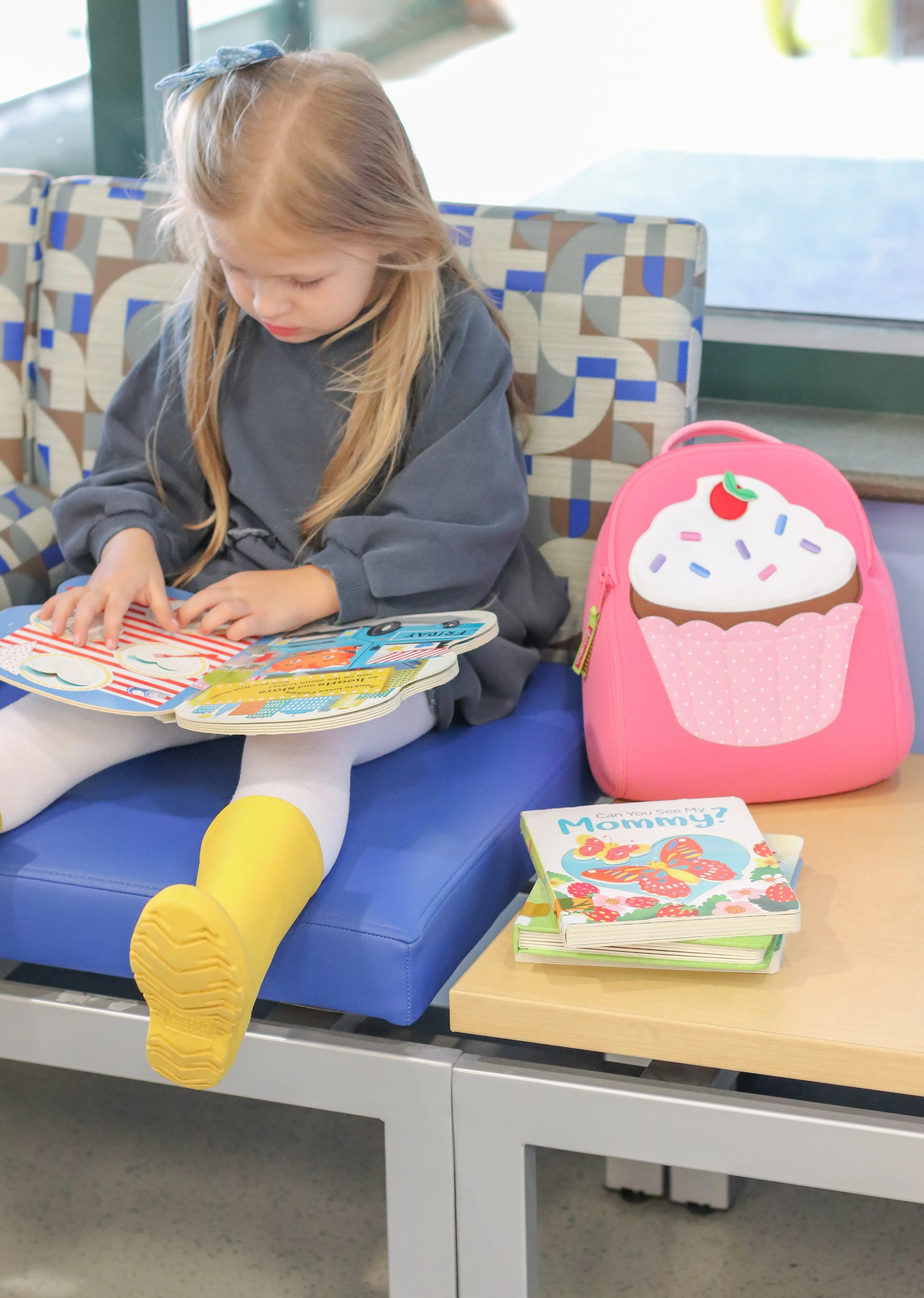 Cupcake Backpack, Pink, Size 3-6Y,Safety Harness, Kids Backpack Preschool Backpack Dabbawalla   