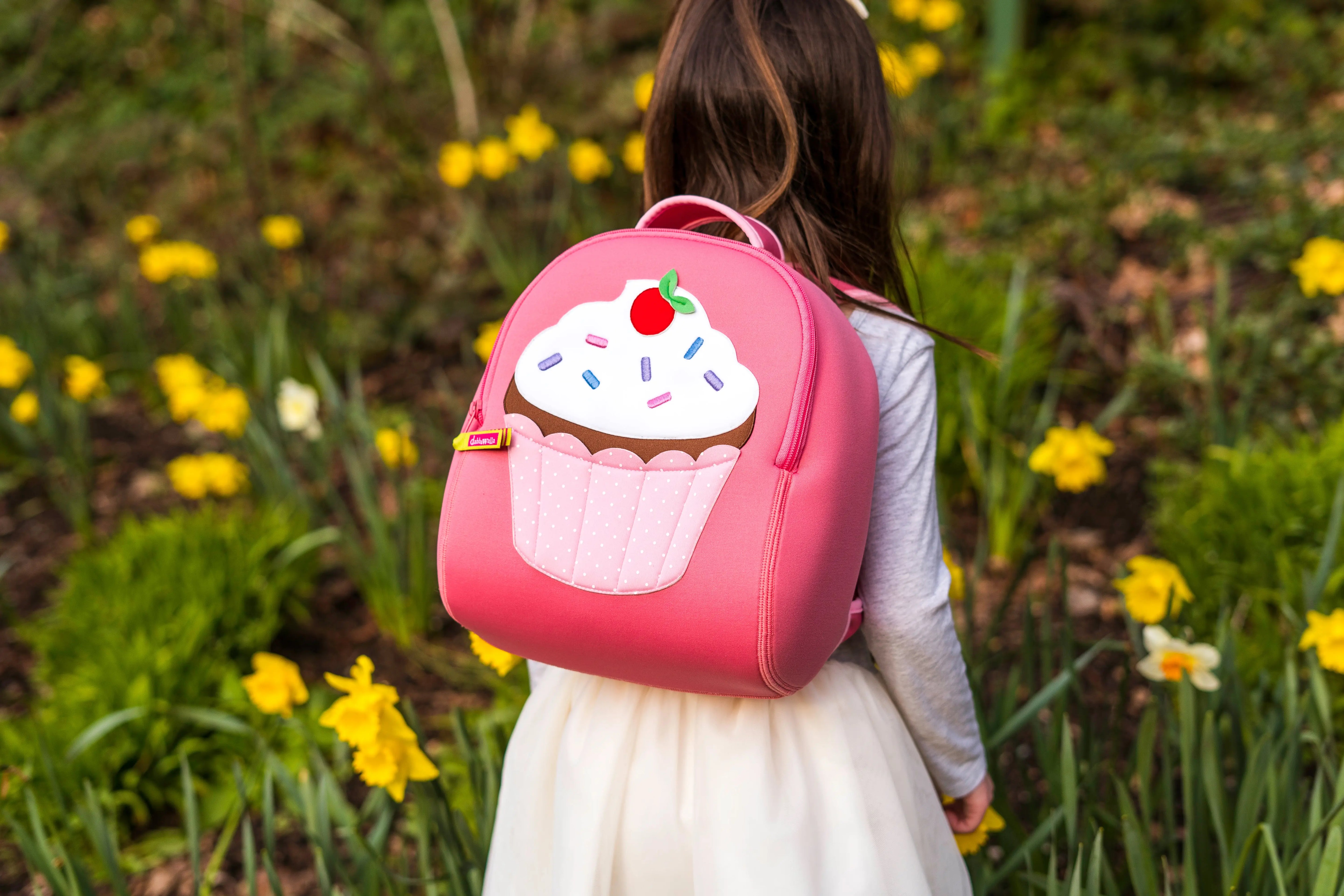 Cupcake Backpack, Pink, Size 3-6Y,Safety Harness, Kids Backpack Preschool Backpack Dabbawalla   