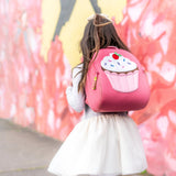 Cupcake Backpack, Pink, Size 3-6Y,Safety Harness, Kids Backpack Preschool Backpack Dabbawalla   