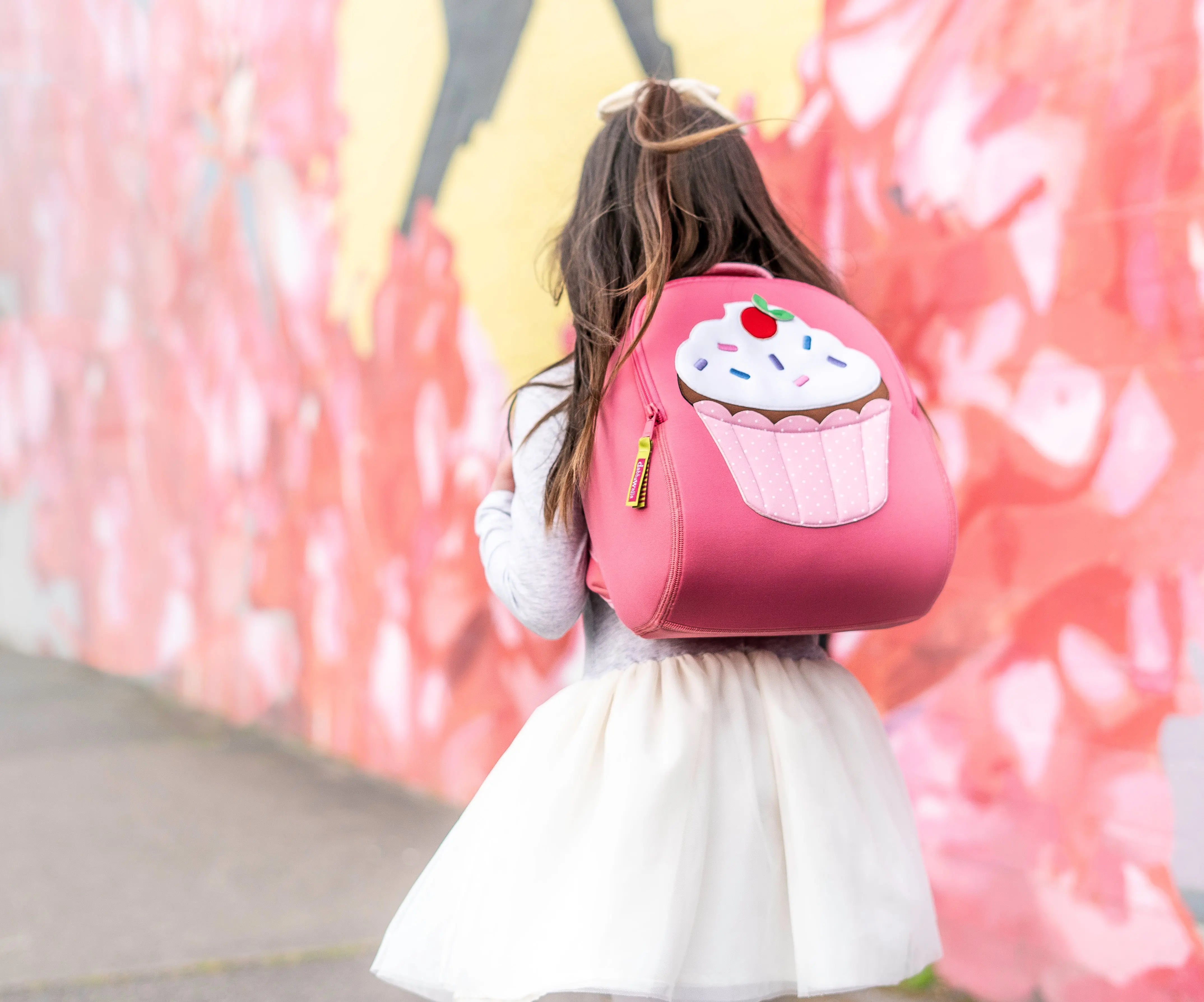 Cupcake Backpack, Pink, Size 3-6Y,Safety Harness, Kids Backpack Preschool Backpack Dabbawalla   