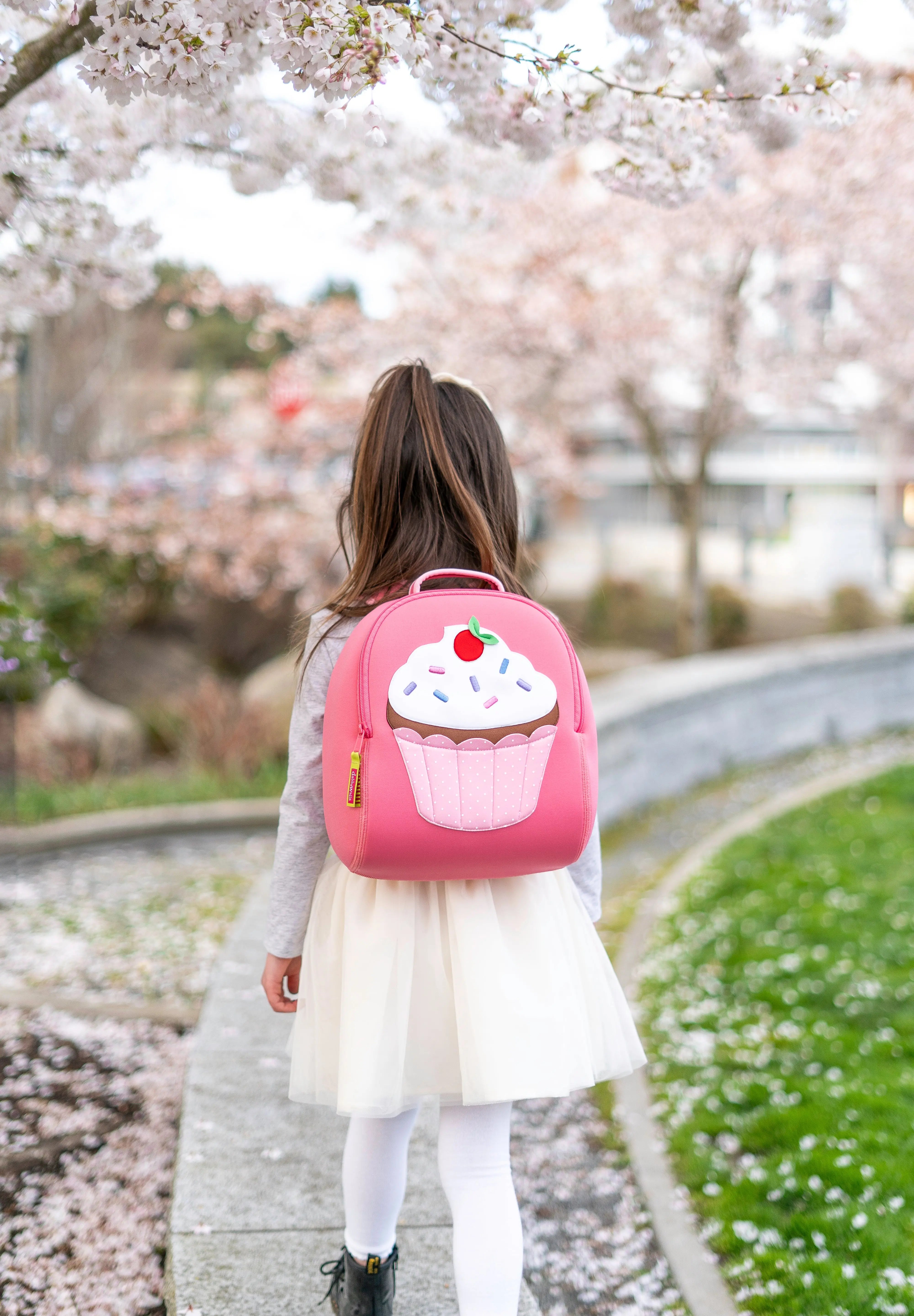 Cupcake Backpack, Pink, Size 3-6Y,Safety Harness, Kids Backpack Preschool Backpack Dabbawalla   