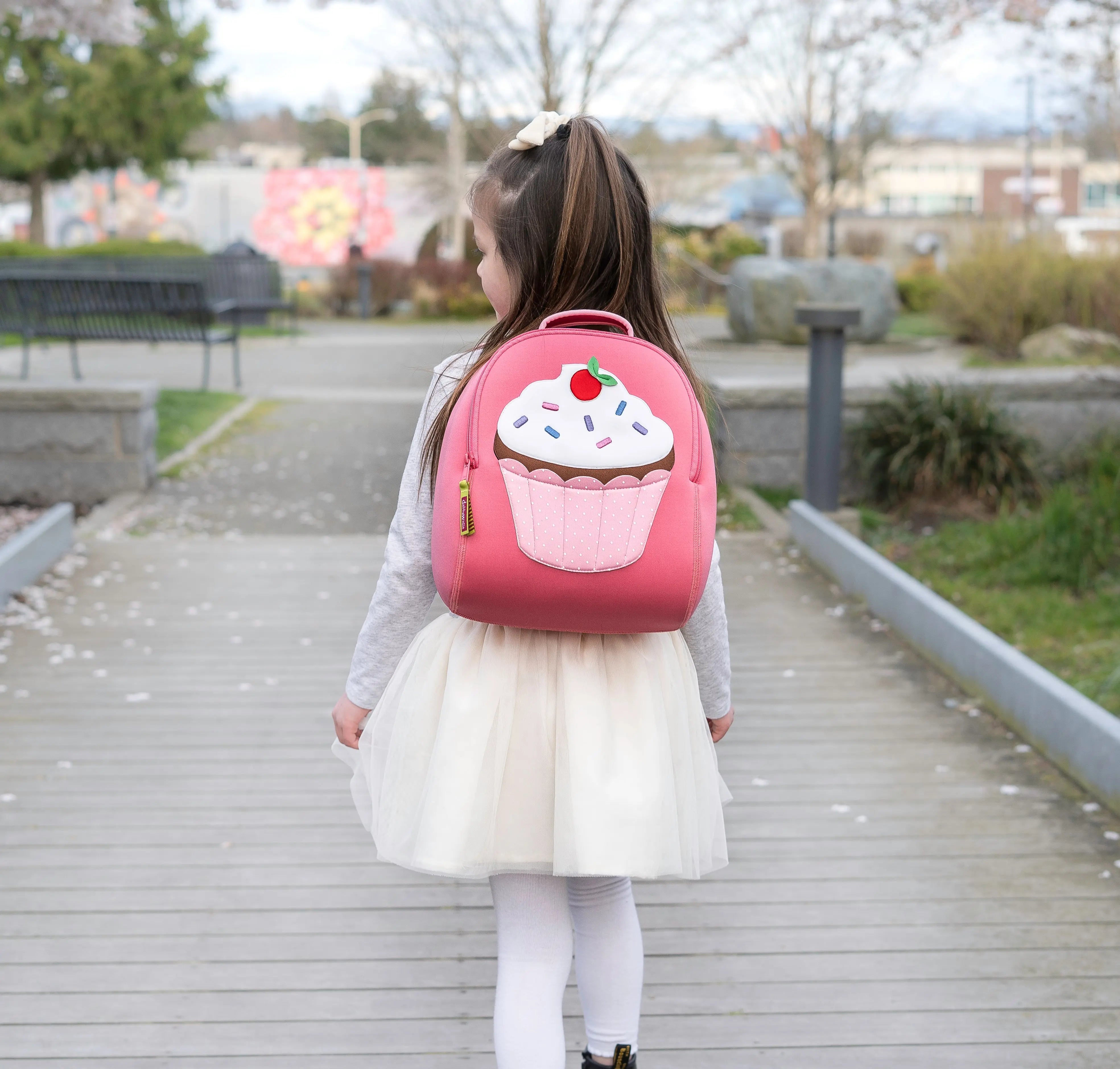 Cupcake Backpack, Pink, Size 3-6Y,Safety Harness, Kids Backpack Preschool Backpack Dabbawalla   