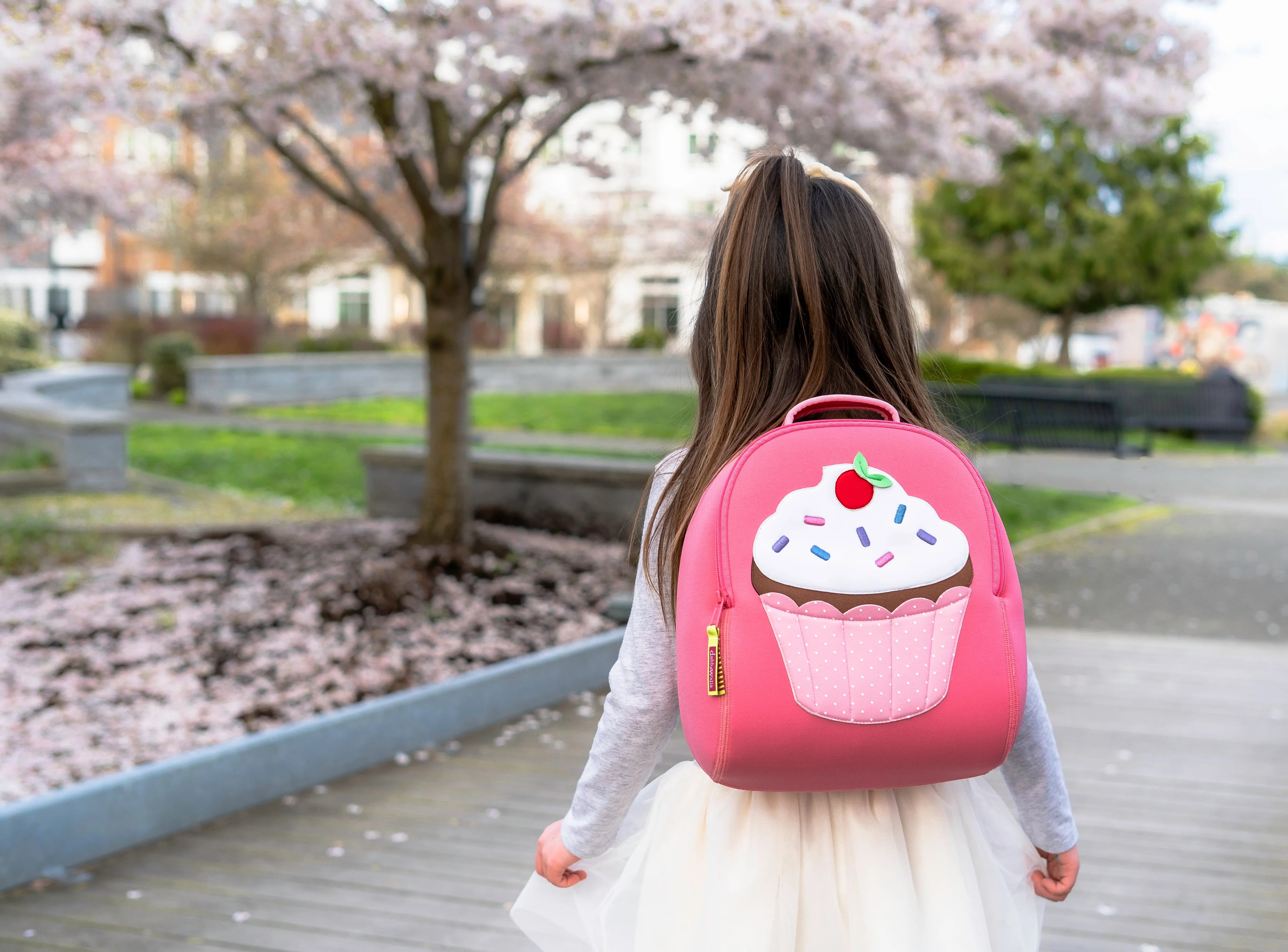 Cupcake Backpack, Pink, Size 3-6Y,Safety Harness, Kids Backpack Preschool Backpack Dabbawalla   