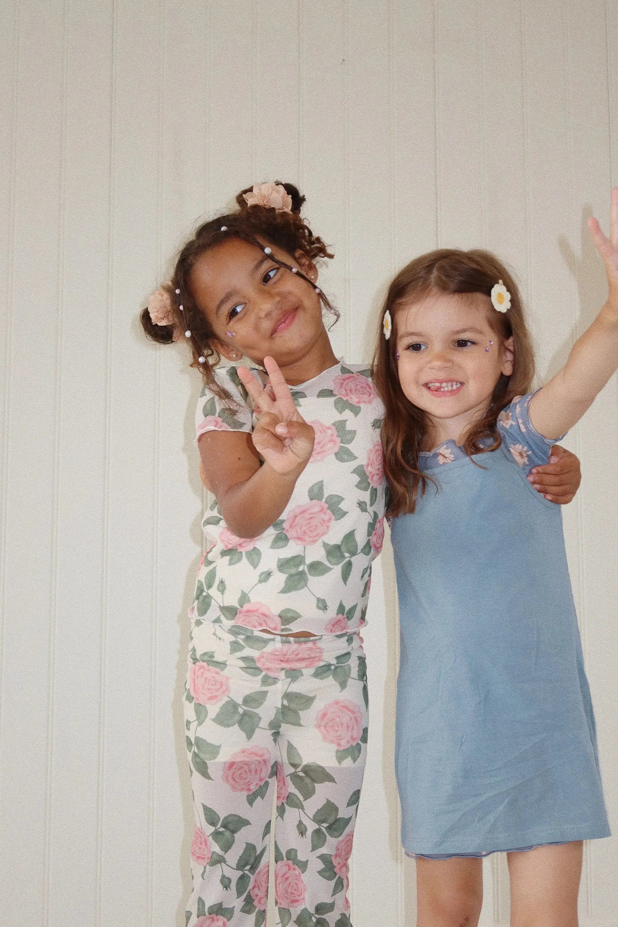 4 Pack Daisy Hair Clips Konges Sløjd