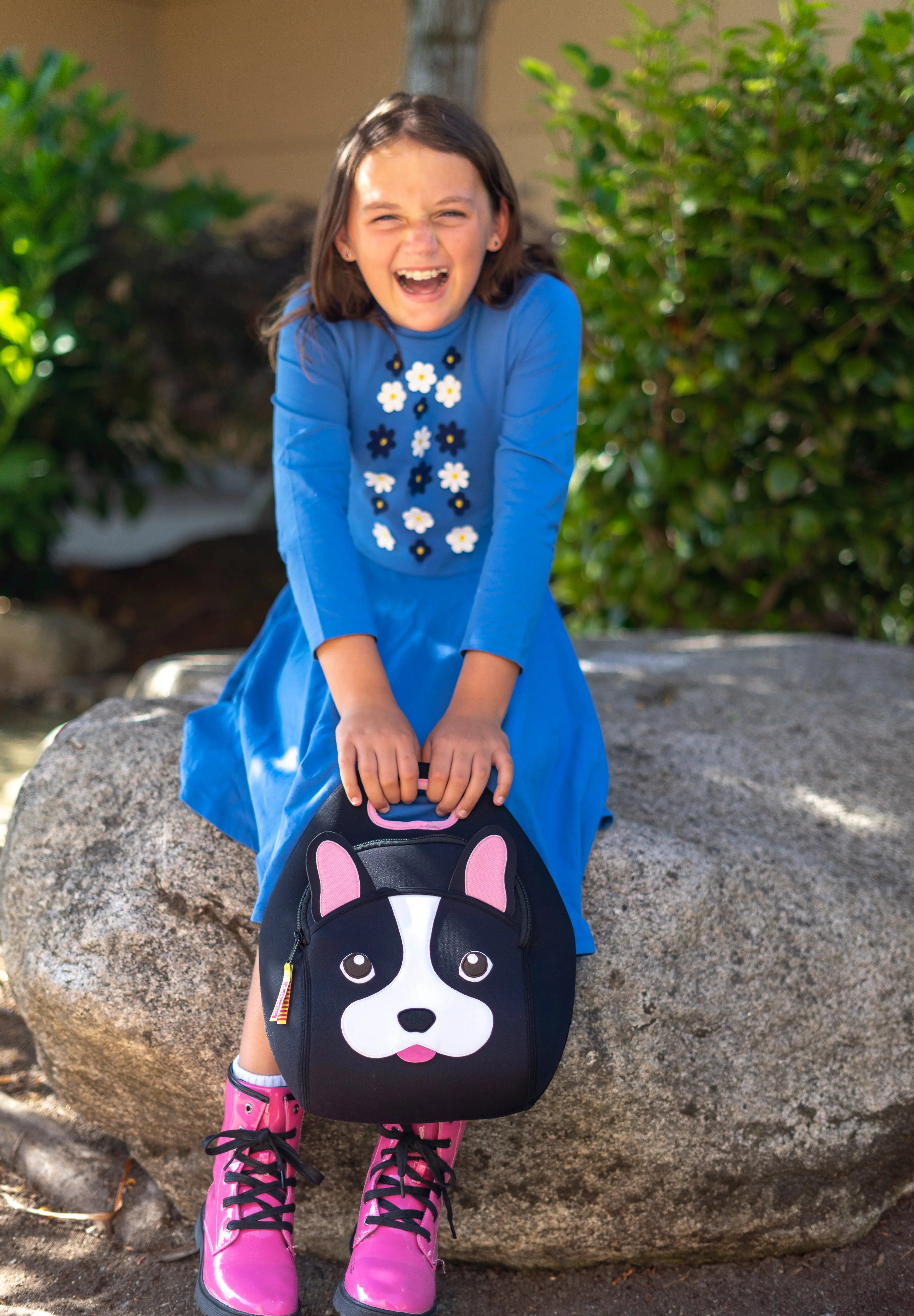 French Bulldog Lunch Bag - Black, Insulated Neoprene Lunch Tote Lunch Bag Dabbawalla   