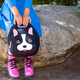 French Bulldog Lunch Bag - Black, Insulated Neoprene Lunch Tote Lunch Bag Dabbawalla   