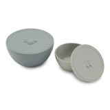 2 Pack Snack Boxes  Konges Sløjd Quarry Blue/Topanga Beach  