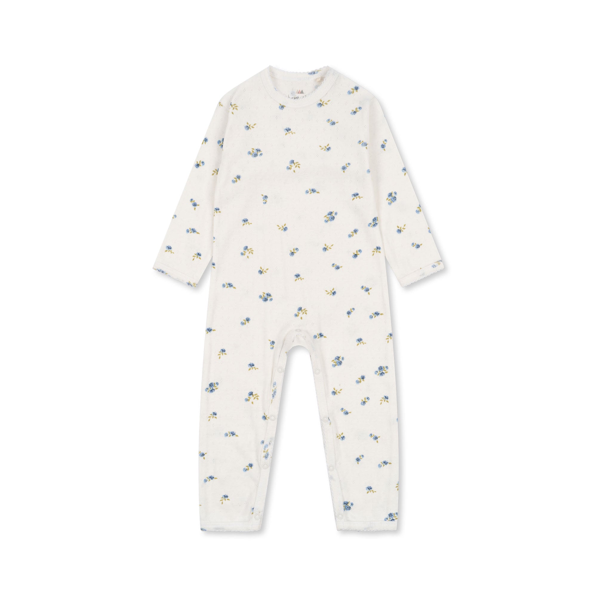 Minnie Onesie Gots  Konges Sløjd Bonderose Blue 9M 