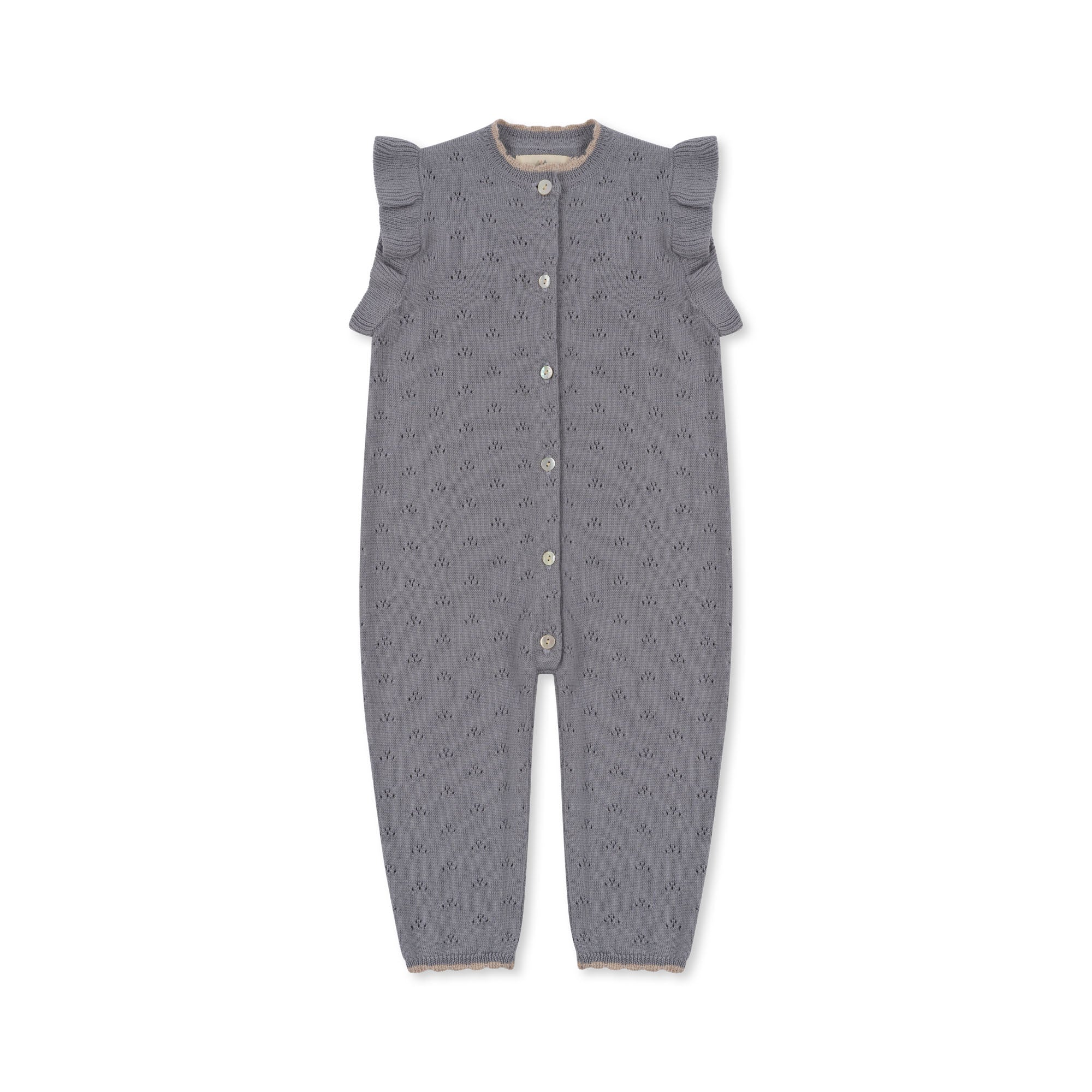 Valkan Pointelle Knit Onesie  Konges Sløjd Monument 3M 