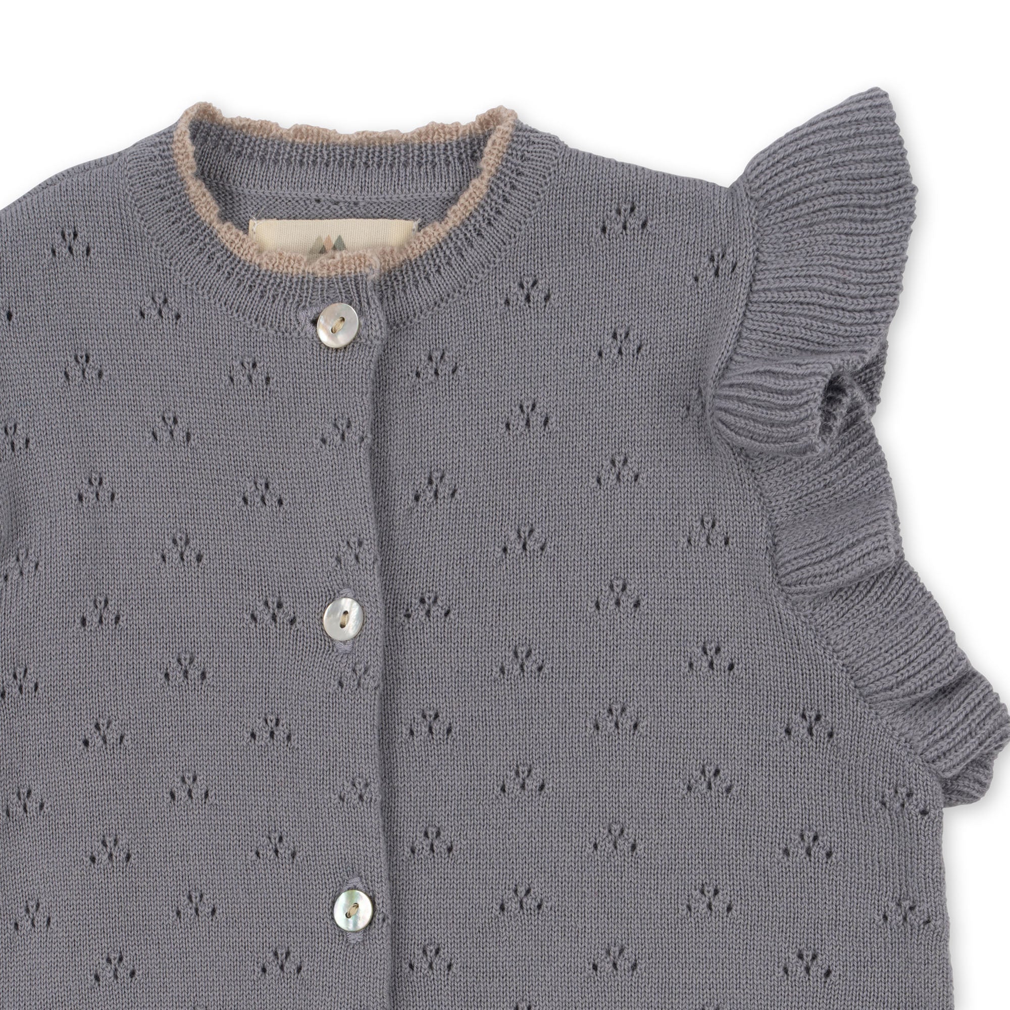 Valkan Pointelle Knit Onesie  Konges Sløjd   