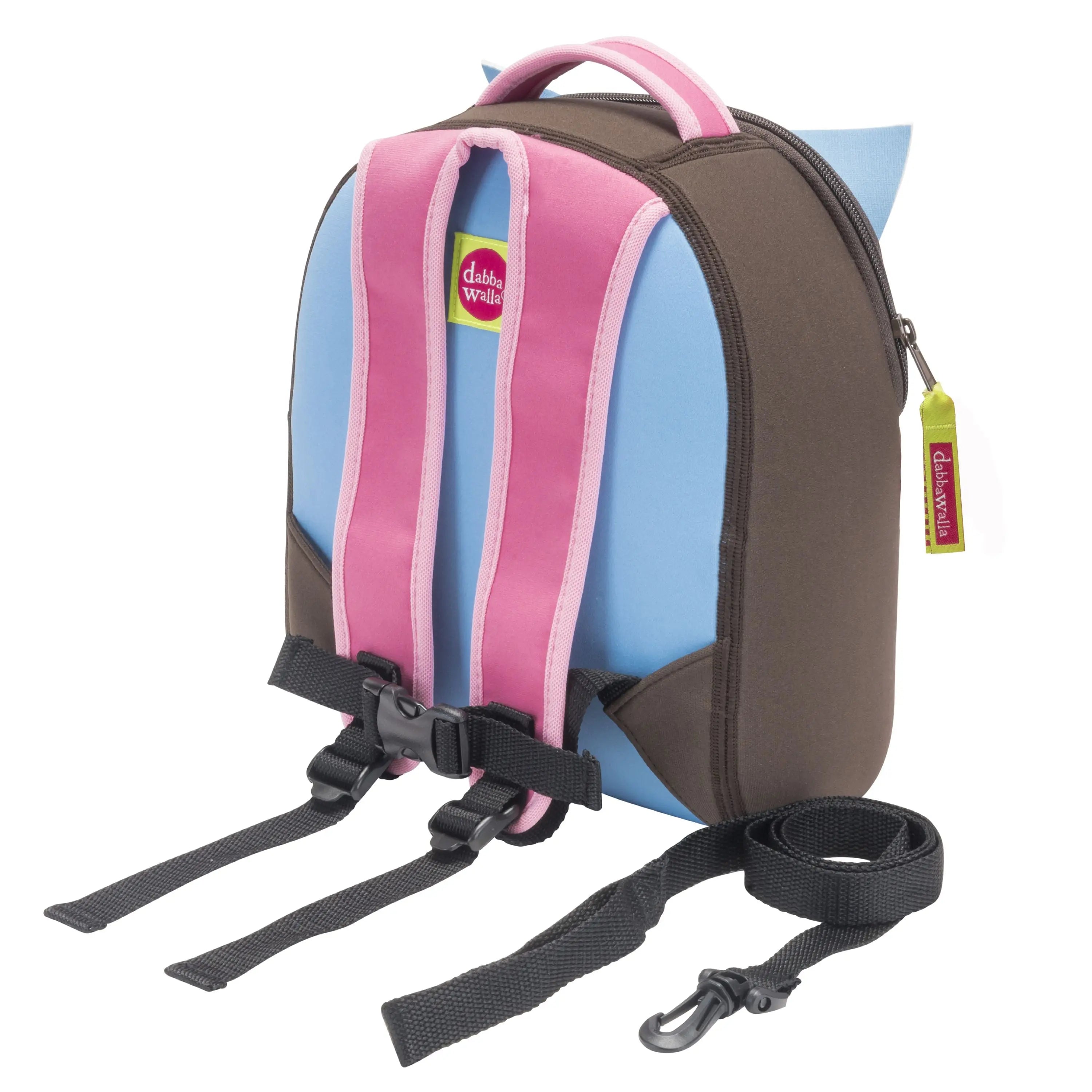 Hoot Owl Harness Toddler Backpack - Brown and Pink,Safety Harness Toddler Harness BP Dabbawalla   