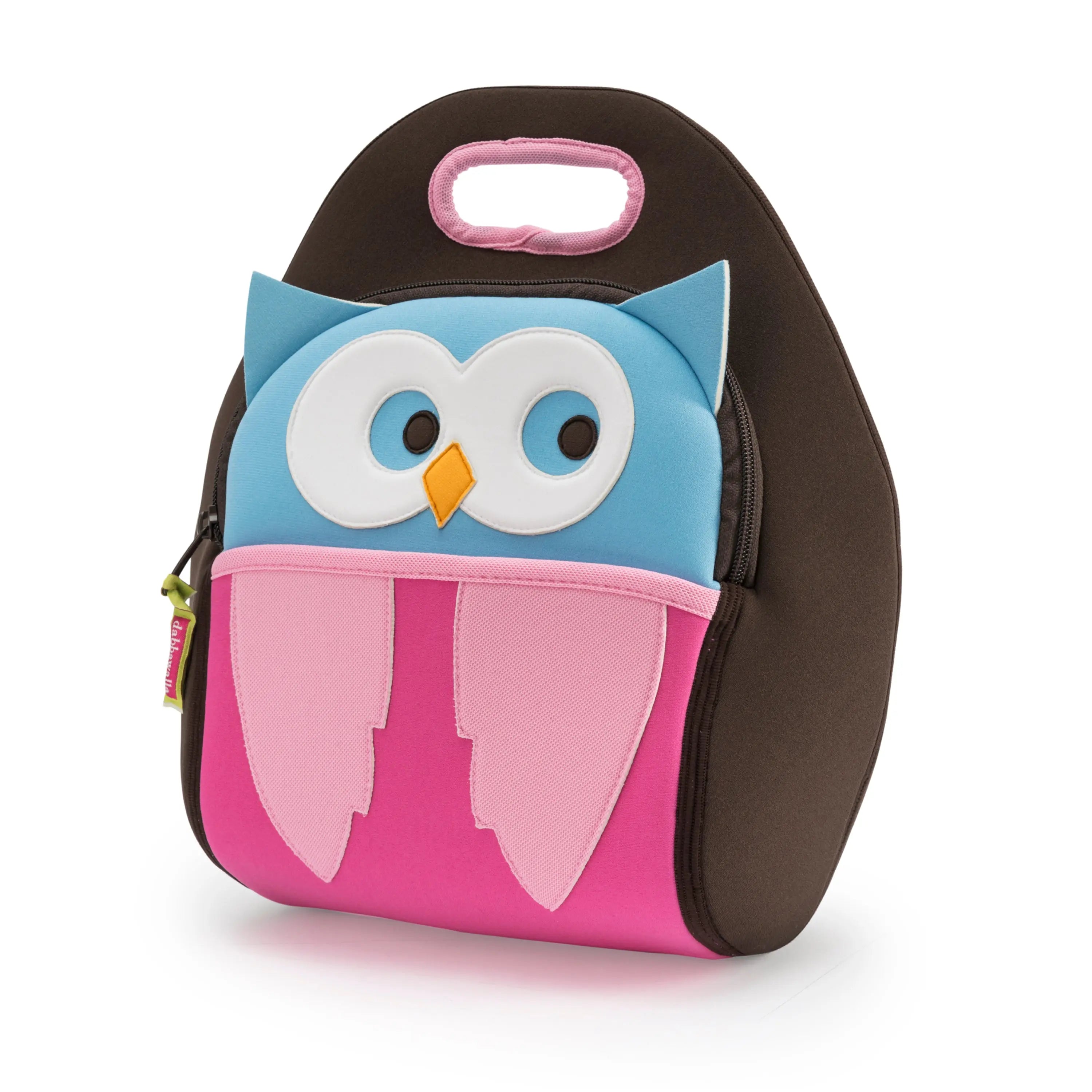Hoot Owl Lunch Bag - Brown and Pink,Safety Harness, Kids Backpack Lunch Bag Dabbawalla   
