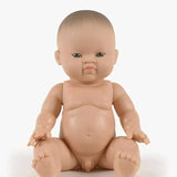 Élio Asian Boy Baby Doll with Blue Eyes  Minikane   