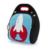 Space Rocket Lunch Bag - Blue and Red,Safety Harness, Kids Backpack Lunch Bag Dabbawalla   