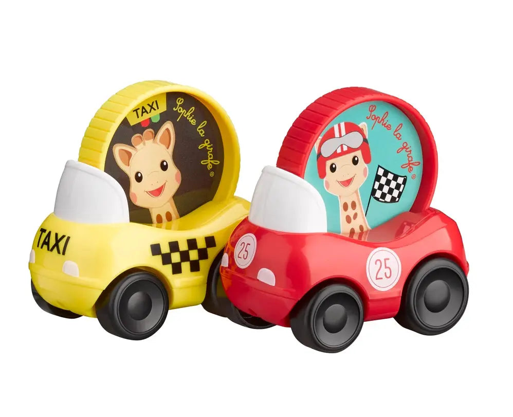 Set of Two Toy Vehicles  Sophie la Girafe   