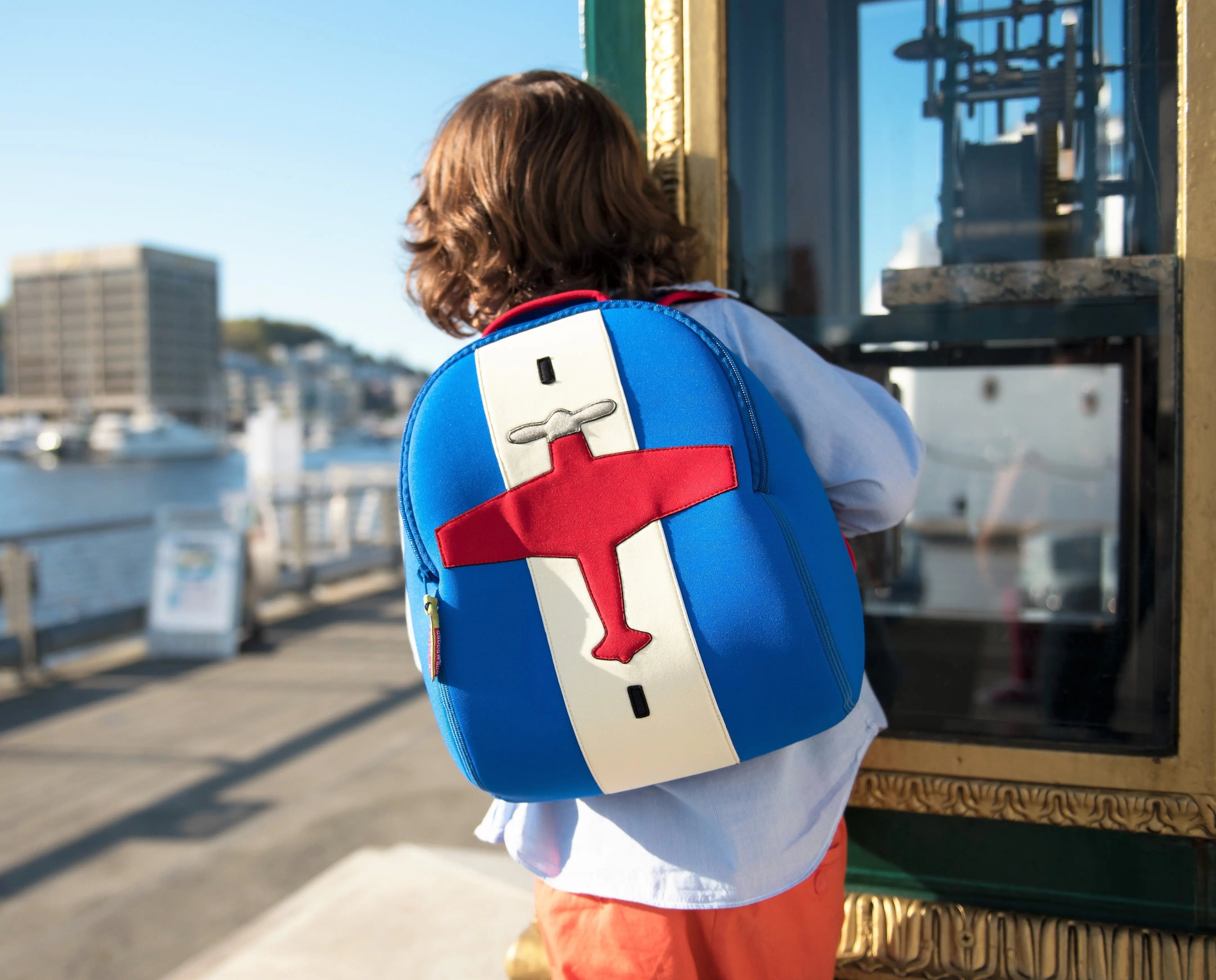 Airplane Backpack, Blue, Size 3-6Y,Safety Harness, Kids Backpack, Airplane Bag Preschool Backpack Dabbawalla   