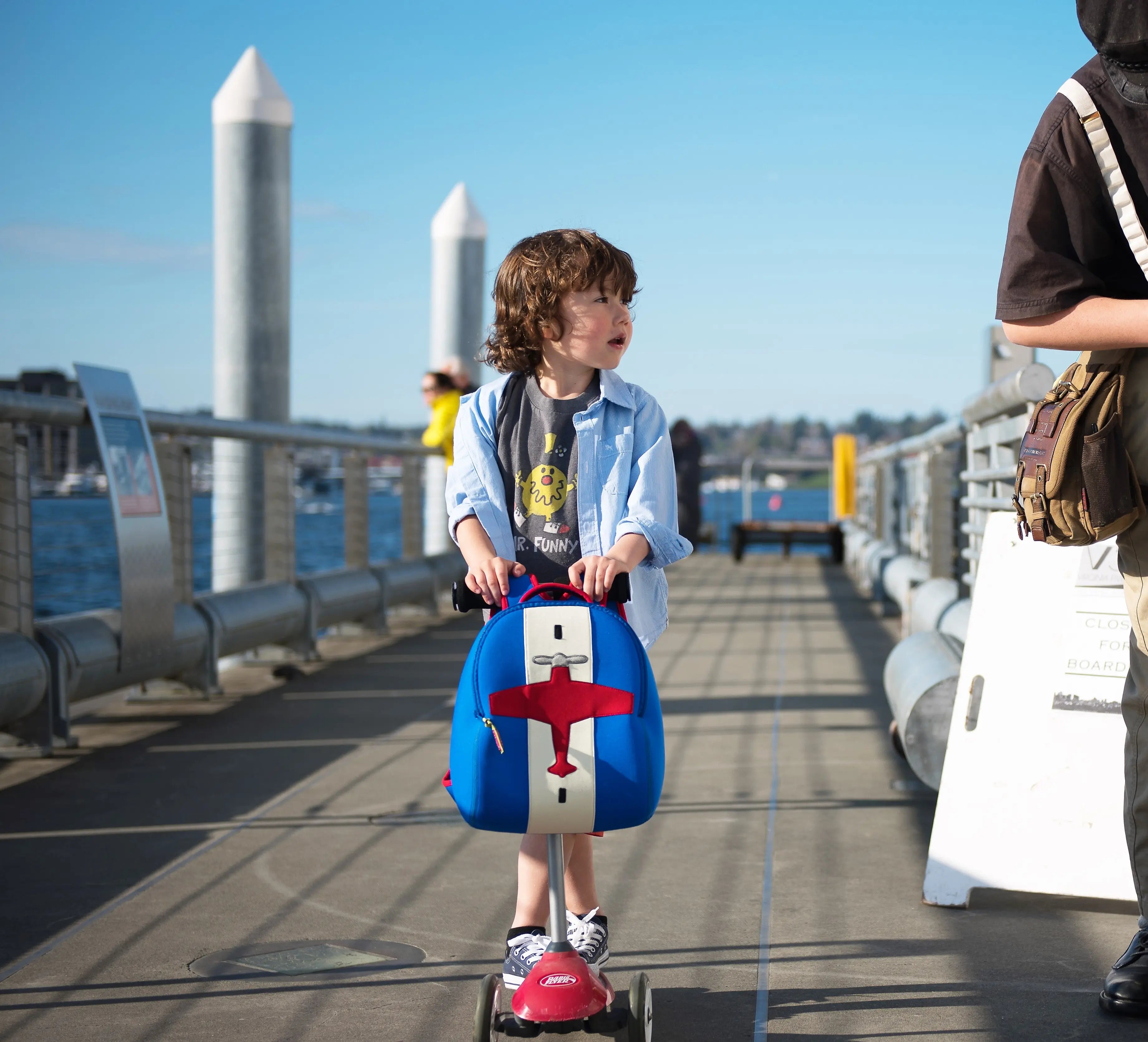 Airplane Backpack, Blue, Size 3-6Y,Safety Harness, Kids Backpack, Airplane Bag Preschool Backpack Dabbawalla   