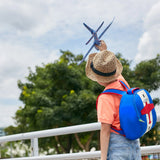 Airplane Backpack, Blue, Size 3-6Y,Safety Harness, Kids Backpack, Airplane Bag Preschool Backpack Dabbawalla   