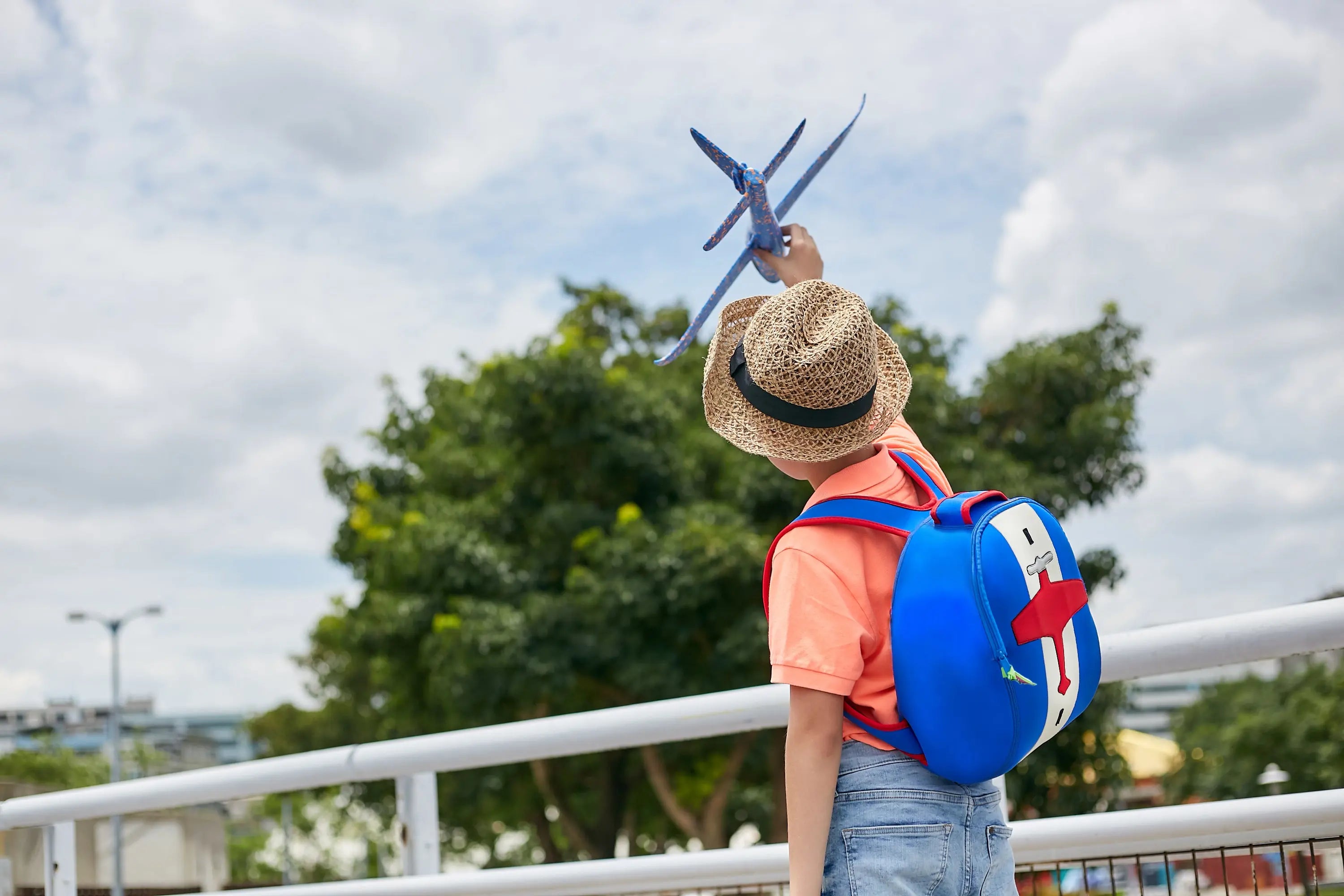 Airplane Backpack, Blue, Size 3-6Y,Safety Harness, Kids Backpack, Airplane Bag Preschool Backpack Dabbawalla   