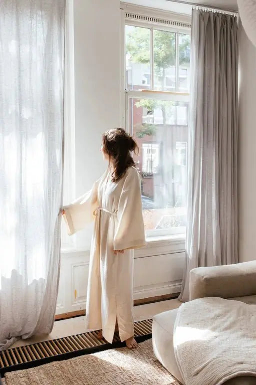 Homewear Robe, Comfortable Loungewear, Lightweight Kimono Robe, Relaxing Spa Robe, Cozy Nightwear  an.nur   