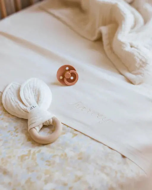 Bunny Ears Teething Toy, Natural Maple Wood Rings, Chemical-Free Teether, Baby Gift  an.nur   