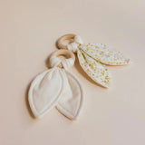 Bunny Ears Teething Toy, Natural Maple Wood Rings, Chemical-Free Teether, Baby Gift  an.nur   