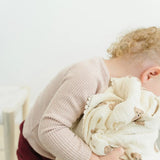 Muslin Teddy Bear Blanket, Soft and Cozy Baby Blanket, Heat Retention and Absorption  Bloomere   