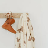 Muslin Teddy Bear Blanket, Soft and Cozy Baby Blanket, Heat Retention and Absorption  Bloomere   